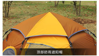 新品上架户外精品多人蒙古包露营用品4 5人六角自动帐篷