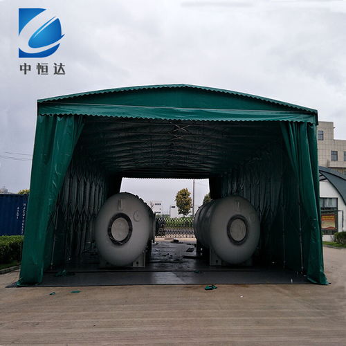 移动式仓库帐篷郑州工厂临时堆货活动收缩推拉篷手动折叠伸缩蓬